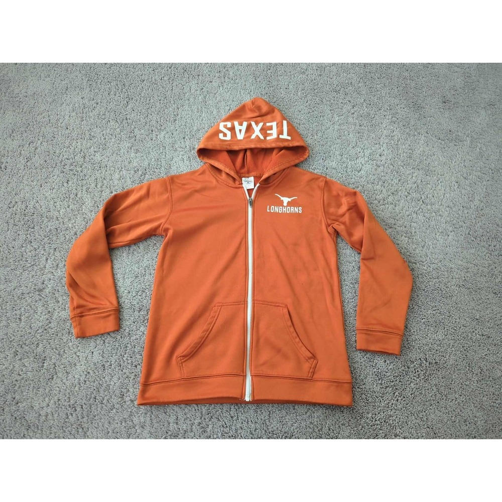 Texas Longhorns Hoodie Youth Boys 12/14 Long Sleeve NCAA Rivalry Thread Orange
